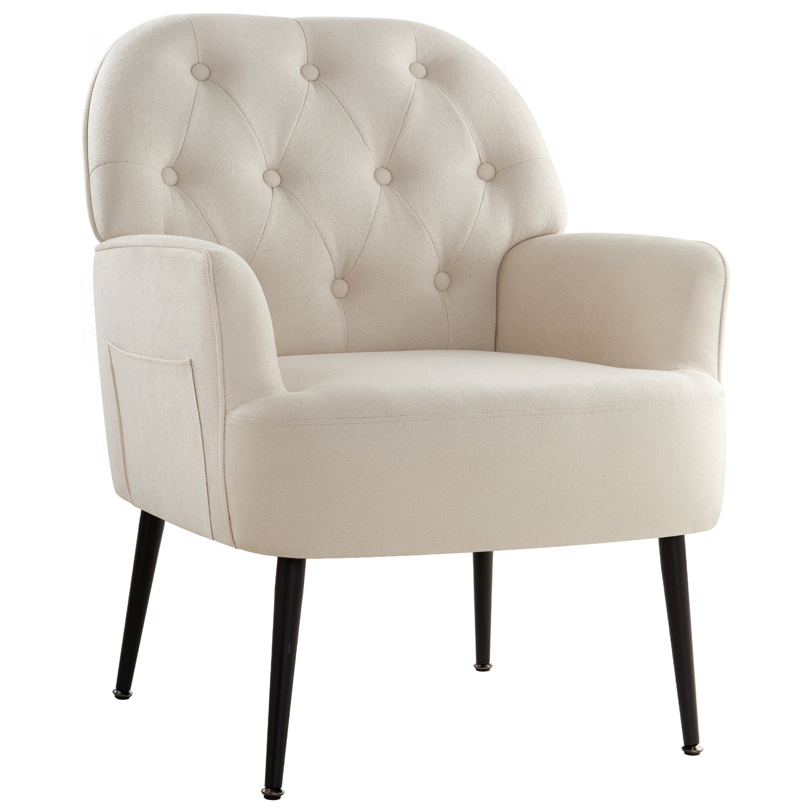 IWMH Velvet Armchair with Storage Upholstered Accent Chair with Armre Intimate WM Heart IWMH UK