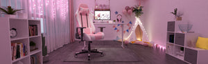 Mukava Armless Office Chair, Wide Task Chair with Wheels, White Technical Fabric Cross Legged Desk Chair with Double Thickened Padding, Swivel Vanity Chair